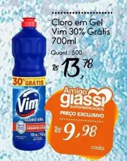 Giassi Supermercados Cloro em gel vim 30% grátis oferta