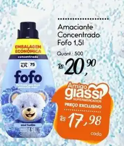 Giassi Supermercados Amaciantes concentrado fofo 1,5l oferta