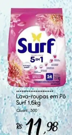 Giassi Supermercados Lava-roupas em Pó Surf 1,6kg oferta