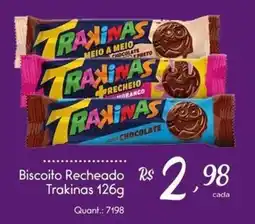 Giassi Supermercados Biscoito recheado trakinhas oferta