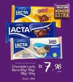 Giassi Supermercados Chocolate Lacta oferta
