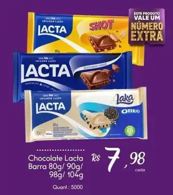 Giassi Supermercados Chocolate Lacta oferta
