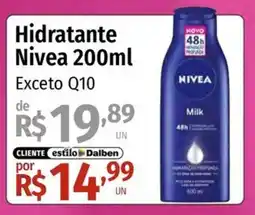 Supermercado Dalben Hidratante nivea 200ml oferta