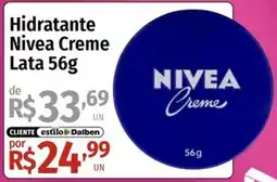 Supermercado Dalben Hidratante nivea creme oferta