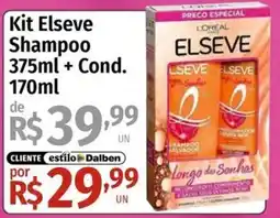 Supermercado Dalben Kit Elseve Shampoo oferta