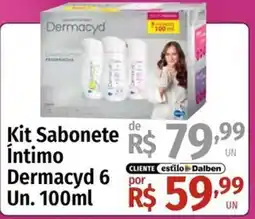 Supermercado Dalben Kit Sabonete Íntimo Dermacyd 6 oferta
