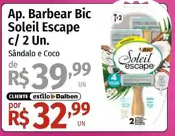 Supermercado Dalben Ap. Barbear Bic Soleil Escape oferta