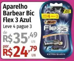 Supermercado Dalben Aparelho Barbear Bic Flex 3 Azul oferta