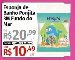 Supermercado Dalben Esponja de Banho Ponjita 3M Fundo do Mar oferta