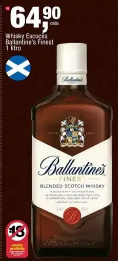 Frangolândia Whisky Escocês Ballantine's Finest oferta