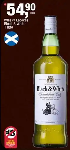 Frangolândia Whisky Escocês Black & White oferta