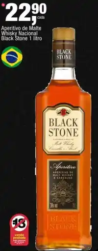 Frangolândia Aperitivo de Malte Whisky Nacional Black Stone oferta