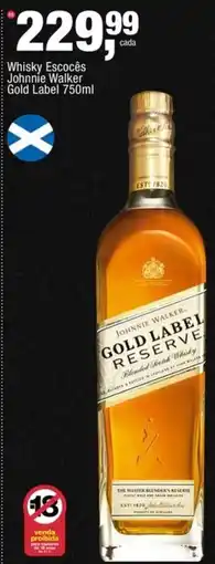 Frangolândia Whisky escocês johnnie walker gold label oferta
