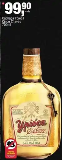Frangolândia Cachaça Ypióca Cinco Chaves oferta