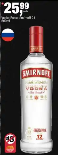 Frangolândia Vodka russa smirnoff 21 oferta