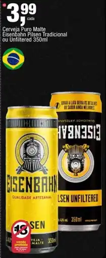 Frangolândia Cerveja Puro Malte Eisenbahn Pilsen Tradicional ou Unfiltered oferta