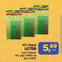 Cometa Supermercados Kit régua letter oferta