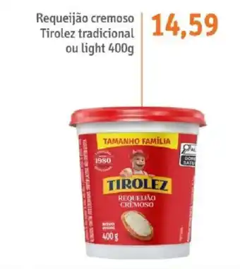 Sonda Requeijão cremoso tirolez tradicional ou light oferta