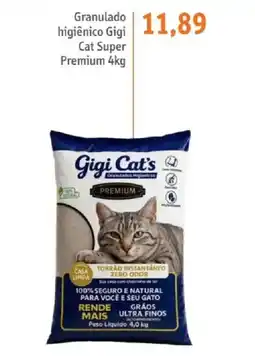 Sonda Granulado higiênico gigi cat super premium oferta