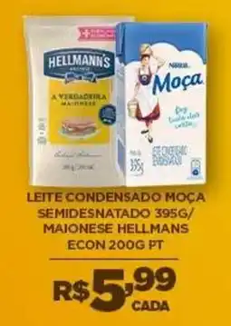 DB Supermercados Leite condensado moça semidesnatado maionese hellmans oferta