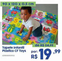 Casa Freitas Tapete Infantil Plástico Cf Toys oferta