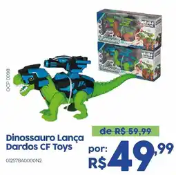 Casa Freitas Dinossauro Lança Dardos Cf Toys oferta