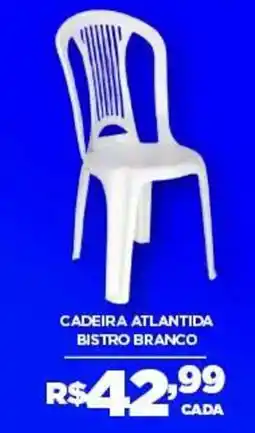 DB Supermercados Cadeira atlantida bistro branco oferta