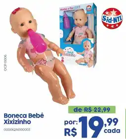 Casa Freitas Boneca Bebê Xixizinho oferta