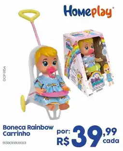 Casa Freitas Boneca Rainbow Carrinho oferta
