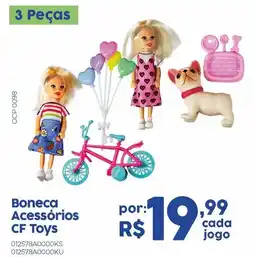 Casa Freitas Boneca Acessórios CF Toys oferta