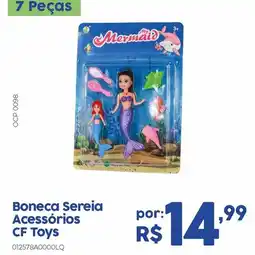 Casa Freitas Boneca Sereia Acessórios oferta
