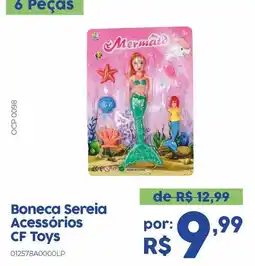 Casa Freitas Boneca Sereia Acessórios oferta