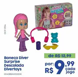 Casa Freitas Boneca Diver Surprise Descolada Divertoys oferta