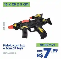 Casa Freitas Pistola com Luz e Som Cf Toys oferta