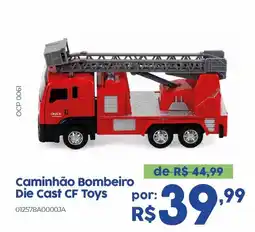 Casa Freitas Caminhão Bombeiro Die Cast CF Toys oferta