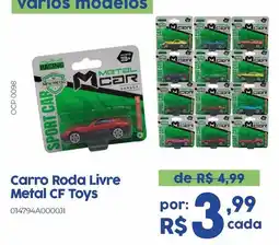 Casa Freitas Carro Roda Livre Metal CF Toys oferta