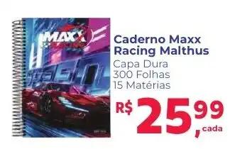 Caderno Maxx Racing Malthus