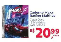 Camiño supermercados Caderno maxx racing malthus oferta