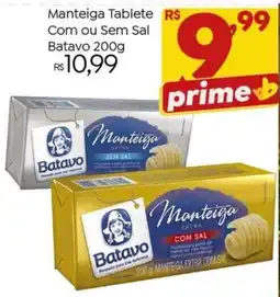 Brasão Supermercados Manteiga tablete com ou sem sal oferta
