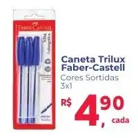 Camiño supermercados Caneta Trilux Faber-Castell Cores Sortidas oferta
