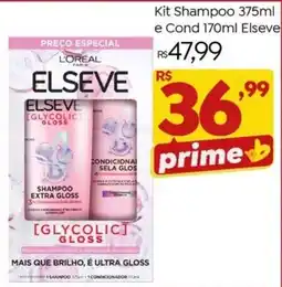 Brasão Supermercados Kit Shampoo e Condicionador Elseve oferta