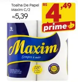 Brasão Supermercados Toalha de papel maxim c/2 oferta