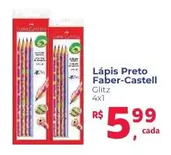 Camiño supermercados Lápis Preto Faber-Castell Glitz oferta