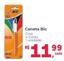 Camiño supermercados Caneta Bic Fina 4 Cores oferta