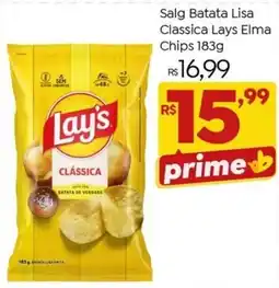 Brasão Supermercados Salg Batata Lisa Classica Lays Elma Chips oferta