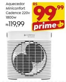 Brasão Supermercados Aquecedor Miniconfort Cadence oferta
