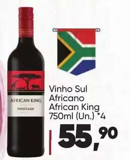 Imec Supermercados Vinho sul africano african king oferta