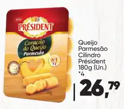 Imec Supermercados Queijo Parmesão Cilindro Président oferta