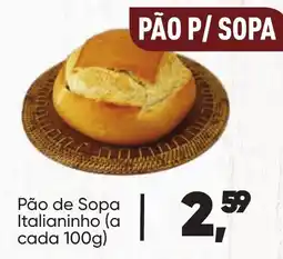 Imec Supermercados Pão de sopa italianinho oferta