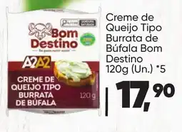 Imec Supermercados Creme de queijo tipo burrata de búfala bom destino oferta